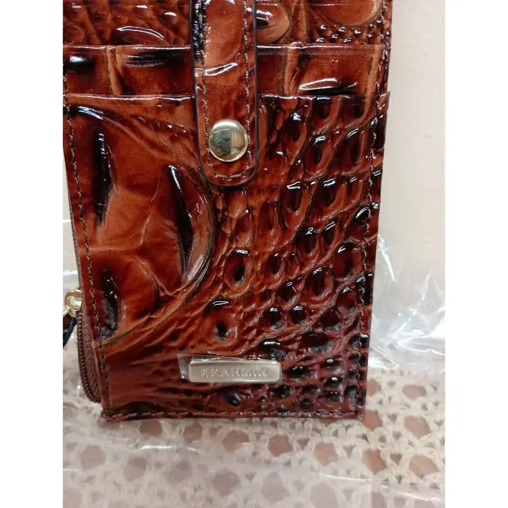 NWT Brahmin Credit Card Wallet Pecan